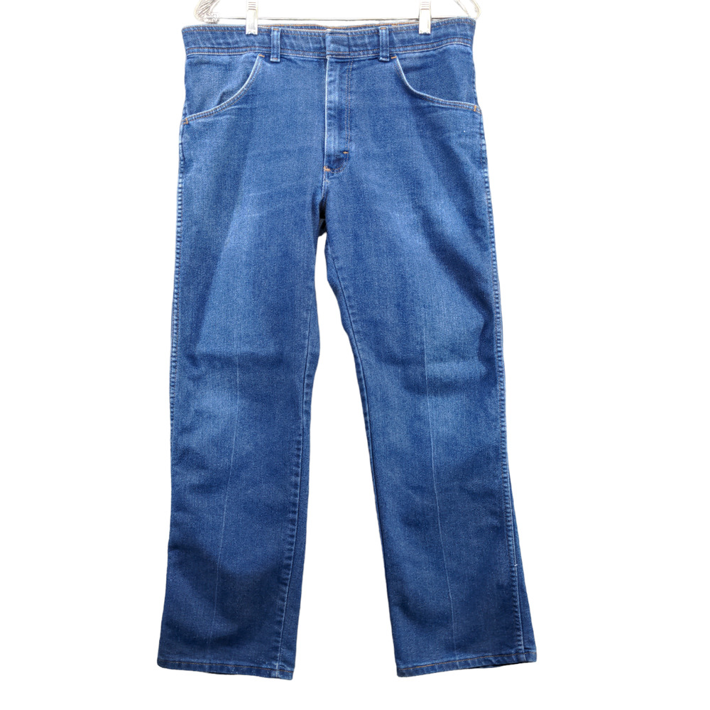 Wrangler Men's Jeans Blue 34x30 Medium Wash Denim Straight Leg 5 Pocket Comfort